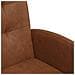 Sedie da Pranzo con Ruote 2 pcs Marrone 57 x 67 x 98 cm - Foto miniatura 7