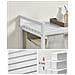 Cesto portabiancheria, contenitore per biancheria intima, bianco, MDF e acciaio - BLH101W01 - Foto miniatura 6