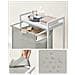 Cesto portabiancheria, contenitore per biancheria intima, bianco, MDF e acciaio - BLH101W01 - Foto miniatura 5