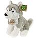 Peluche Cane Husky Seduto 23 Cm Edizione Eco-friendly Ultra Morbido, Grigio - Foto miniatura 3