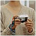 Cuff tracolla Fotocamera Corda Blu - Foto miniatura 6