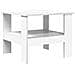 Tavolino da salotto Bianco 57 x 55 x 45 cm Legno multistrato - Foto miniatura 1