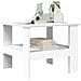 Tavolino da salotto Bianco 57 x 55 x 45 cm Legno multistrato - Foto miniatura 3