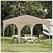 Tenda per feste a pop-up 290 x 290 x 245 cm Crema - Foto miniatura 2