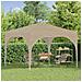 Tenda per feste a pop-up 290 x 290 x 245 cm Crema - Foto miniatura 3