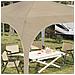 Tenda per feste a pop-up 290 x 290 x 245 cm Crema - Foto miniatura 4