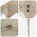 Tenda per feste a pop-up 290 x 290 x 245 cm Crema - Foto miniatura 9