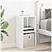 Comodino Bianco 30,5 x 27 x 59,5 cm Legno multistrato - Foto miniatura 2