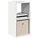 Comodino Bianco 30,5 x 27 x 59,5 cm Legno multistrato - Foto miniatura 3