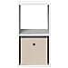 Comodino Bianco 30,5 x 27 x 59,5 cm Legno multistrato - Foto miniatura 6