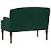 Loveseat con bottoni imbottiti Verde Scuro 111 x 65 x 79 cm - Foto miniatura 5