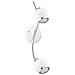 Lampada A 2 Faretti In Acciaio L. 36,5 Cm, 2x3w Led Gu10 Inclusi Bianco - Foto miniatura 3