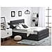 Letto Matrimoniale Moderno In Tessuto Grigio Scuro 160x200cm Valbonne - Foto miniatura 21