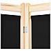 Divisorio A 4 Pannelli Nero 160x170x4 Cm In Tessuto - Foto miniatura 6