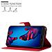 Custodia Compatibile Con Huawei P20 In Rosso Carminio - Coperchio Protettiva Con Chiusura Magnetica, Funzione Stand E Tasca Per Le Carte - Foto miniatura 6
