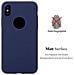 Custodia Compatibile Con Apple Iphone Xs Max In Candy Blu Scuro - Coperchio Protettivo In Silicone Tpu Flessibile - Foto miniatura 3