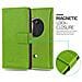 Custodia Compatibile Con Nokia Lumia 1020 In Verde Erbe - Coperchio Protettiva Con Chiusura Magnetica, Funzione Stand E Tasca Per Le Carte - Foto miniatura 5