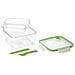 Contenitore Salva Freschezza Quadrato Da 0,8 Lt Tritan Verde Verde - Foto miniatura 3