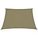 Vela Parasole in Tela Oxford Quadrata 2,5x2,5 m Beige - Foto miniatura 3