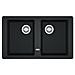Lavello BFG620NB 2 Vasche Dimensioni 86 x 50 cm Colore Nero Serie Boston - Foto miniatura 1