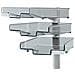 41-5033.002 scaffale Scaffale angolare Supporto sospeso Grigio, Trasparente - Foto miniatura 1