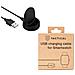 Basetta Caricabatterie Originale Usb Per Samsung Watch 3 - 4 Active 1 - 2 Black - Foto miniatura 1