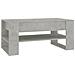 Tavolino Salotto Grigio Cemento 102x55x45 Cm Legno Multistrato - Foto miniatura 1