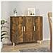 Credenza Rovere Fumo 90x34x80 Cm In Legno Multistrato - Foto miniatura 1