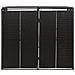 Copribidone Doppio Nero 140x80x117 Cm In Polyrattan - Foto miniatura 3
