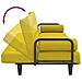 Divano Letto Con Braccioli Giallo Chiaro In Tessuto - Foto miniatura 7