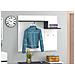 Mobile Da Ingresso Ezio, Entratina Moderna Multifunzione, Armadietto Multiuso Per Atrio, 100% Made In Italy, Cm 120x30h100, Bianco Lucido E Ardesia - Foto miniatura 1