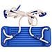 Seggiolini Per Altalena Con Corde 2 Pz Blu 38x16 Cm Polietilene - Foto miniatura 3