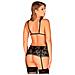 Set Di Lingerie Obsessive Figurea Nero (3 Pcs) - Foto miniatura 2