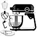 Robot da Cucina Twist&Fusion 4500 Capacita Potenza 800 W Corpo in Alluminio Pressofuso Motore CC Nero - Foto miniatura 2