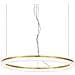Lampadario A Sospensione Contemporaneo Crown Metallo Ottone Led 30w 3000k Ip20 - Foto miniatura 1