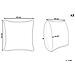 Set Di 2 Cuscini Purslane Finta Pelliccia 43 X 43 Cm Bianco Trama Geometrica - Foto miniatura 4