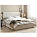 Letto Matrimoniale Contenitore Tessuto Beige 160 X 200 Cm Lorient - Foto miniatura 1