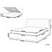 Letto Matrimoniale Contenitore Tessuto Beige 160 X 200 Cm Lorient - Foto miniatura 3