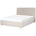 Letto Matrimoniale Contenitore Tessuto Beige 160 X 200 Cm Lorient - Foto miniatura 6