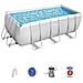 Piscina Power Steel Frame Rettangolare 412x201x122 Cm Bestway 56456 - Foto miniatura 1