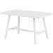 Tavolo Da Pranzo Da Giardino Fratte 120 Cm 64 Cm Metallo Bianco - Foto miniatura 2
