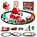 Trenino Natalizio Sotto Albero 22 Pezzi Locomotiva Luci Suoni Slitta Babbo Natale - Foto miniatura 1