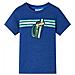 Maglietta da Bambino Blu Scuro Mélange 128 - Foto miniatura 1