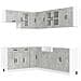 Set Mobili da Cucina 11 pz Kalmar Grigio Cemento in Truciolato - Foto miniatura 1