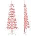 Lusso Casadino -  Albero Natale Artificiale Sottile A Metà E Supporto Rosa 180 Cm - Foto miniatura 4