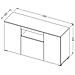 K VIVA BI /BI+S credenza per soggiorno 3 porta /porte - Foto miniatura 2