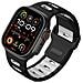 Elegante Cinturino In Silicone Per Apple Watch Serie 1-10 Black&white - Foto miniatura 2