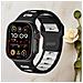 Elegante Cinturino In Silicone Per Apple Watch Serie 1-10 Black&white - Foto miniatura 3