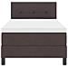 Letto con rete a molle e materasso Marrone scuro 90x200 cm Tessuto - Foto miniatura 8