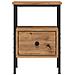 Comodini 2pz Rovere Artigianale 34x36x50cm in Legno Multistrato - Foto miniatura 4